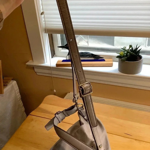 COACH Pebble Grey Madison Isabelle Leather Bag - Picture 11 of 16